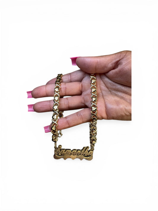 X & Heart Custom Necklace